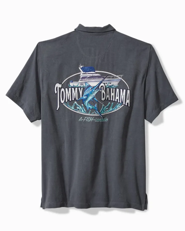 Tommy Bahama A-fish-ianado Silk Camp Shirt- Shirts