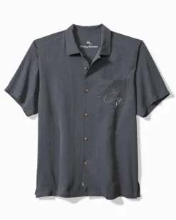 Tommy Bahama A-fish-ianado Silk Camp Shirt- Shirts