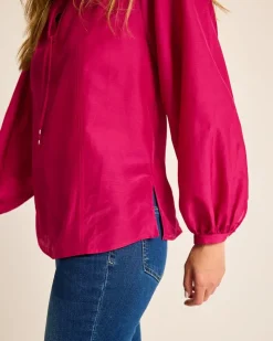 Tommy Bahama Agua Amara Seamed Peasant Top-Women Tops & Shirts
