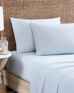 Tommy Bahama Ala Moana Stripe 4-Piece Queen Sheet Set- Sheet Sets & Bedskirts