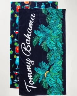 Tommy Bahama All Nighter & Baja Who Can Toucan Beach Towels — Set of 2- Beach Accessories|Beach Towels