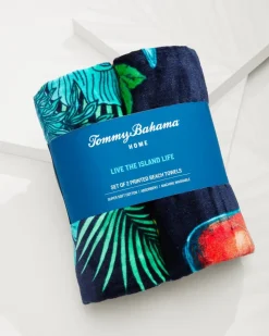 Tommy Bahama All Nighter & Baja Who Can Toucan Beach Towels — Set of 2- Beach Accessories|Beach Towels