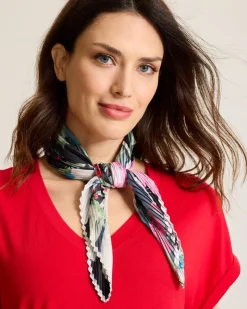 Tommy Bahama Amaryllis Pleated Diamond Scarf-Women Scarves & Wraps