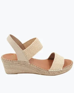 Tommy Bahama André Assous Aviana Stretch-Raffia Wedges-Women Shoes & Sandals