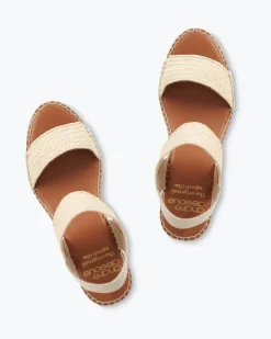 Tommy Bahama André Assous Aviana Stretch-Raffia Wedges-Women Shoes & Sandals