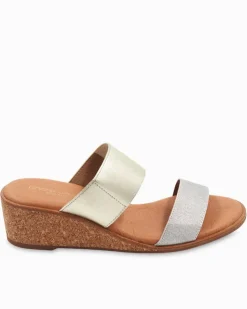Tommy Bahama André Assous Gwenn Metallic Wedges-Women Shoes & Sandals