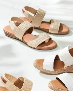 Tommy Bahama André Assous Nigella Stretch-Raffia Featherweights™ Sandals-Women Shoes & Sandals