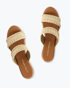 Tommy Bahama André Assous Nolita Stitched Raffia Wedges-Women Shoes & Sandals