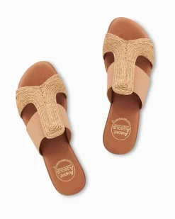 Tommy Bahama André Assous Noor Stretch-Raffia Featherweights™ Sandals-Women Shoes & Sandals