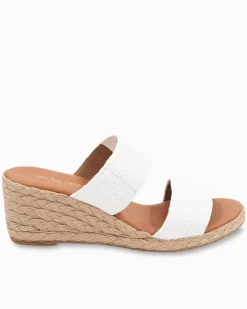 Tommy Bahama André Assous Nori Stretch-Raffia Wedges-Women Shoes & Sandals