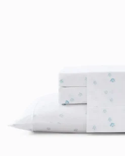 Tommy Bahama Angel Fish 4-Piece Queen Sheet Set- Sheet Sets & Bedskirts