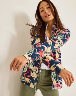 Tommy Bahama Aruba Flora Amora Full-Zip Sweatshirt-Women Loungewear|Jackets