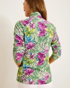 Tommy Bahama Aruba Jungle Jewels Full-Zip Sweatshirt-Women Loungewear|Jackets