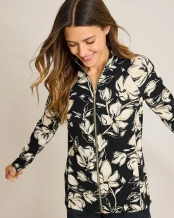 Tommy Bahama Aruba Noche Mar Full-Zip Sweatshirt-Women Loungewear|Jackets