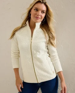 Tommy Bahama Aruba Purr-fection Full-Zip Sweatshirt-Women Loungewear|Jackets