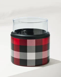Tommy Bahama Asobu® On the Rocks Glass & Kuzie - Plaid- Drinkware & Bar