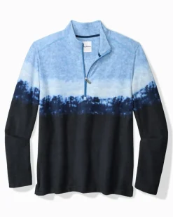 Tommy Bahama Azul Tides Ombré Half-Zip Sweatshirt- Sweatshirts