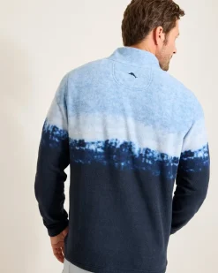 Tommy Bahama Azul Tides Ombré Half-Zip Sweatshirt- Sweatshirts