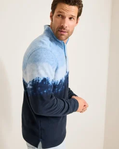 Tommy Bahama Azul Tides Ombré Half-Zip Sweatshirt- Sweatshirts
