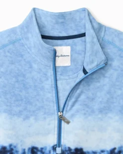 Tommy Bahama Azul Tides Ombré Half-Zip Sweatshirt- Sweatshirts