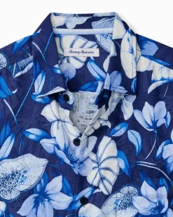 Tommy Bahama Azure Escape Silk Camp Shirt- Shirts