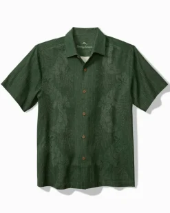 Tommy Bahama Bali Border Silk Camp Shirt- Shirts