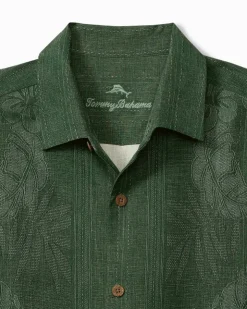 Tommy Bahama Bali Border Silk Camp Shirt- Shirts