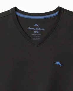 Tommy Bahama Bali Skyline Long-Sleeve V-Neck T-Shirt- Loungewear & Pajamas|T-Shirts