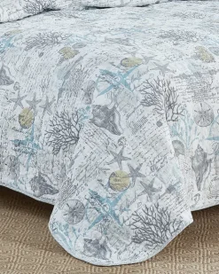 Tommy Bahama Beach Bliss 3-Piece King Quilt Set- Quilts & Blankets