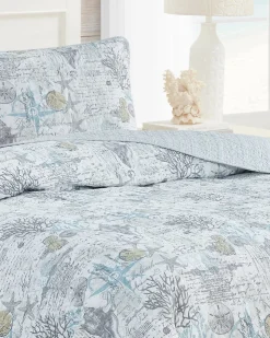 Tommy Bahama Beach Bliss 2-Piece Twin Quilt Set- Quilts & Blankets