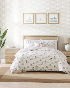 Tommy Bahama Beach Club 3-Piece Full/Queen Comforter Set- Comforters & Duvets