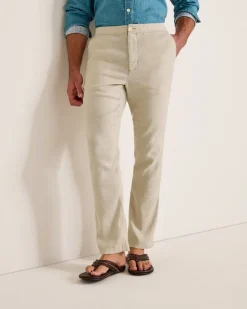 Tommy Bahama Beach Coast Linen-Blend Elastic-Waist Pants- Pants & Chinos