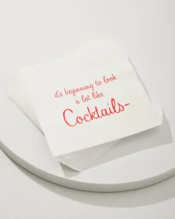 Tommy Bahama Beginning to Look Like Cocktails Napkins- Drinkware & Bar