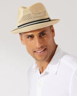 Tommy Bahama Berle Packable Braid Hat- Hats & Caps