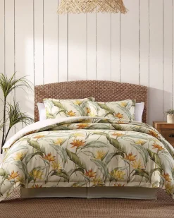 Tommy Bahama Birds of Paradise 4-Piece California King Comforter Set- Comforters & Duvets