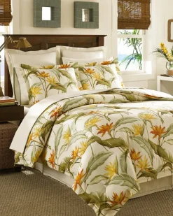 Tommy Bahama Birds of Paradise 4-Piece Queen Comforter Set- Comforters & Duvets