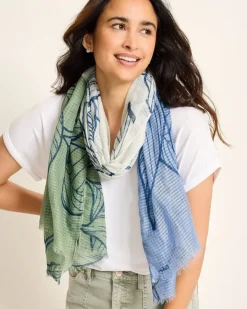 Tommy Bahama Block Bouquet Wrap Scarf-Women Scarves & Wraps