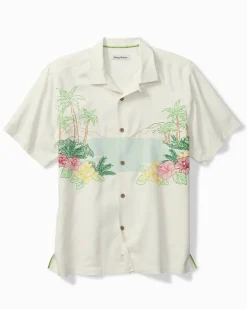 Tommy Bahama Bloom With a View Silk Camp Shirt- Shirts