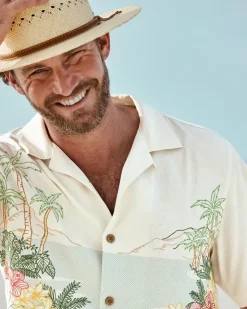 Tommy Bahama Bloom With a View Silk Camp Shirt- Shirts