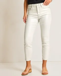 Tommy Bahama Boracay® Metallic High-Rise Ankle Jeans-Women Pants & Crops|Jeans