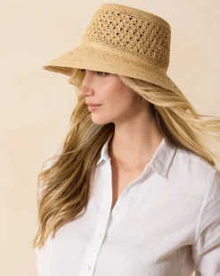 Tommy Bahama Braided Brim Sun Hat-Women Hats & Caps