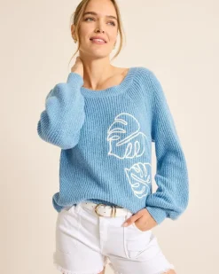 Tommy Bahama Breezy Beach Crew Sweater-Women Sweaters