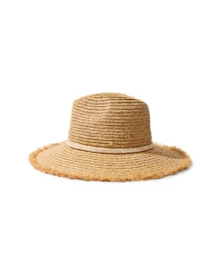 Tommy Bahama Brighton Fringe Brim Raffia Hat-Women Hats & Caps