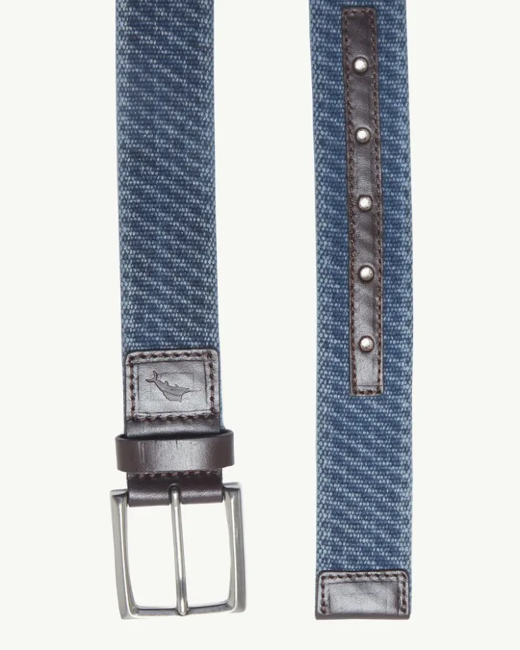 Tommy Bahama Canvas Webbed Belt- Belts