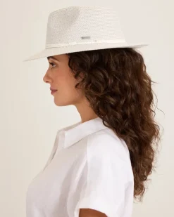 Tommy Bahama Canwell Mid-Brim Safari Hat-Women Hats & Caps