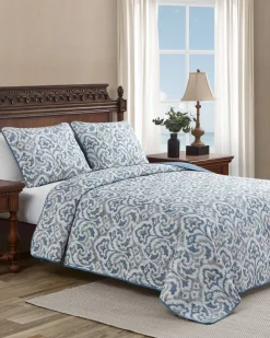 Tommy Bahama Cape Verde 3-Piece King Quilt Set- Quilts & Blankets