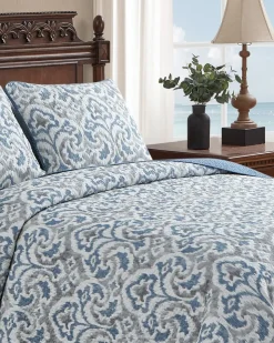 Tommy Bahama Cape Verde 3-Piece King Quilt Set- Quilts & Blankets