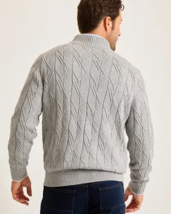 Tommy Bahama Capital Cable Full-Zip Cardigan- Sweaters