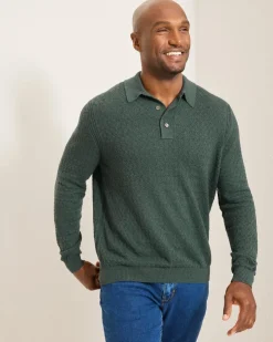 Tommy Bahama Capital Cable Sweater Polo- Sweaters|Polos