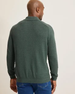 Tommy Bahama Capital Cable Sweater Polo- Sweaters|Polos